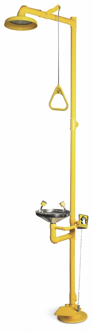 Combination unit of ABS Drench Shower & S/Steel Ey